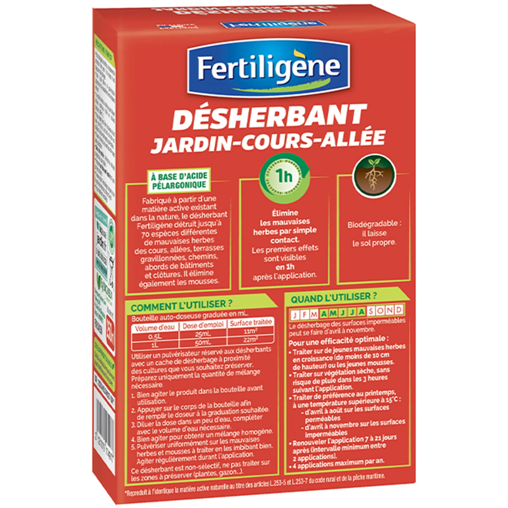 Désherbant jardin-cours-allée FERTILIGENE - Image 2