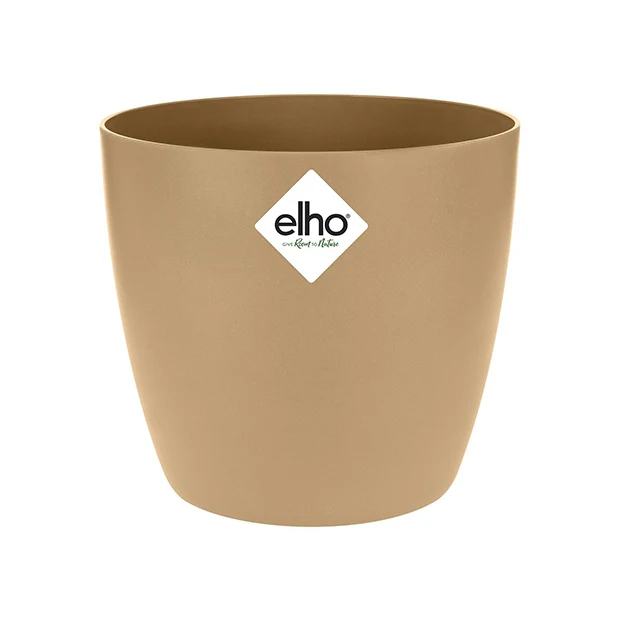 Elho Cache-pot Brussels rond brun cookie