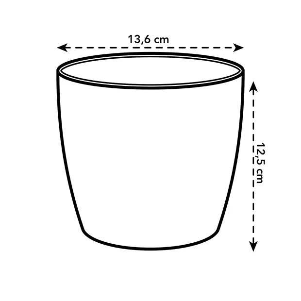 Elho Cache-pot Brussels rond brun cookie - Image 4