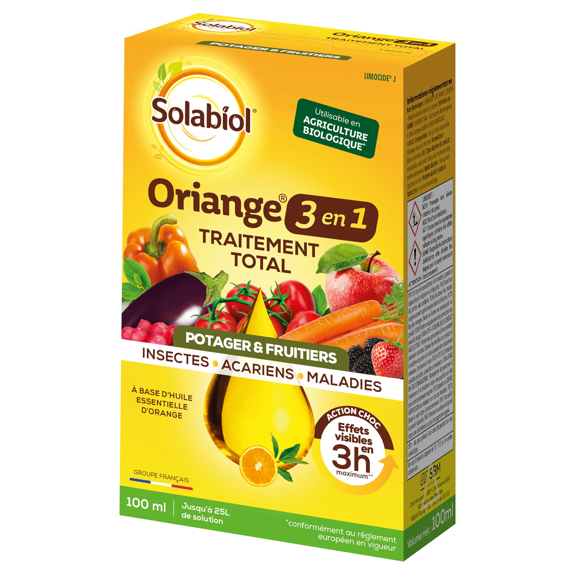 Traitement total Oriange Potagers et Fruitiers SOLABIOL
